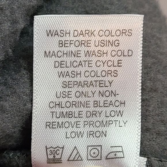 King Size Men's (L-Tall) Gray Fleece Full Zip Sleeveless Vest w/ Zipper Pockets - Picture 9 of 9